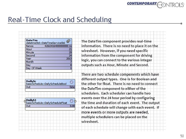 Real-Time Clock and Scheduling 50 