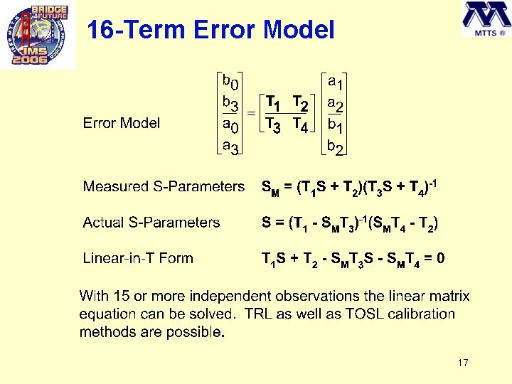 16 -Term Error Model 17 