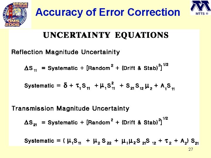 Accuracy of Error Correction 27 