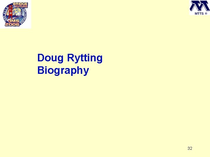 Doug Rytting Biography 32 