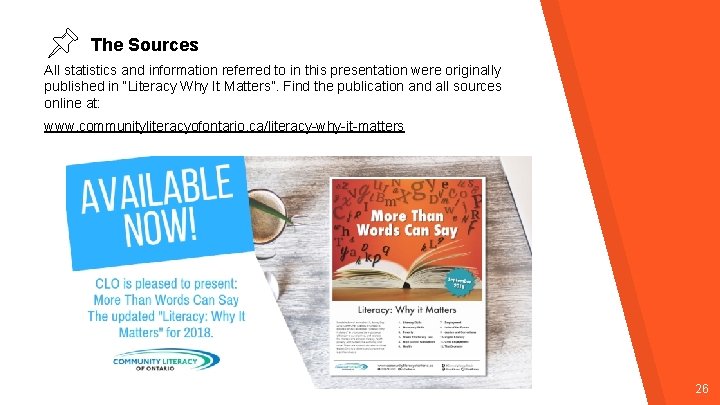 The Sources All statistics and information referred to in this presentation were originally published The Sources All statistics and information referred to in this presentation were originally published