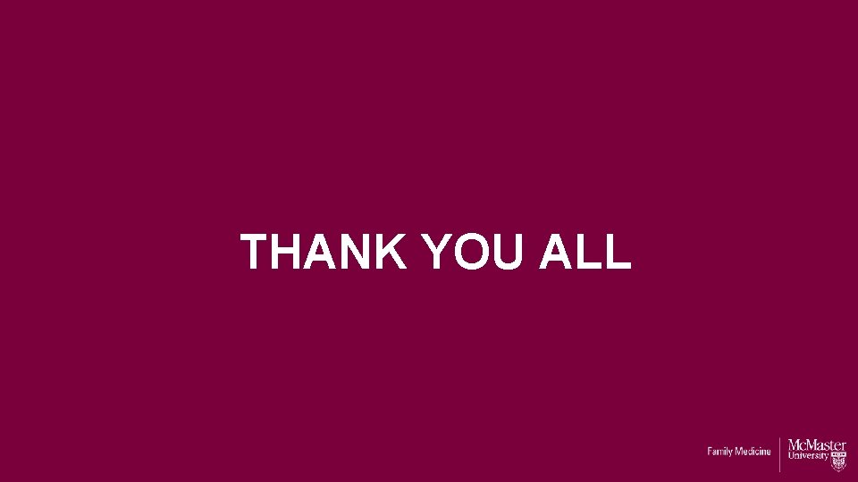 THANK YOU ALL THANK YOU ALL
