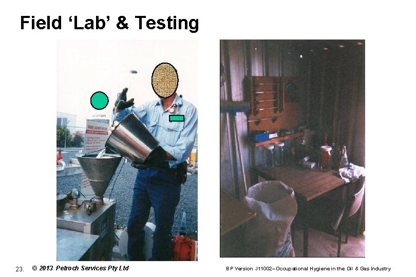 Field ‘Lab’ & Testing 23. © 2013 Petroch Services Pty Ltd BP Version J