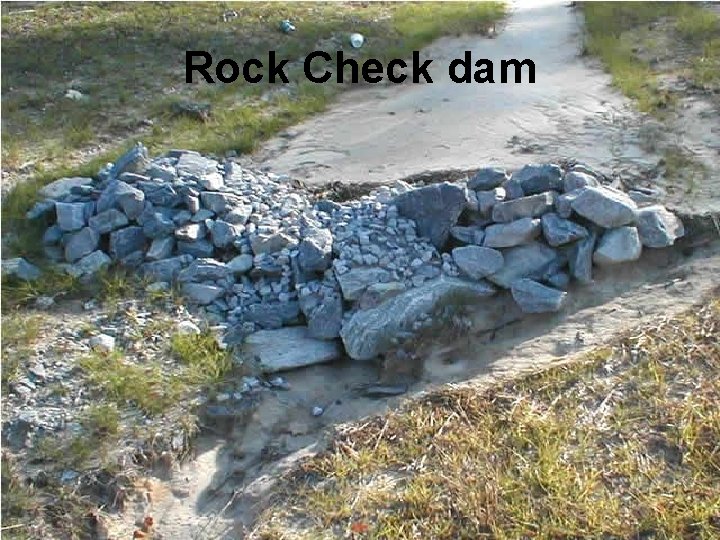 Rock Check dam 