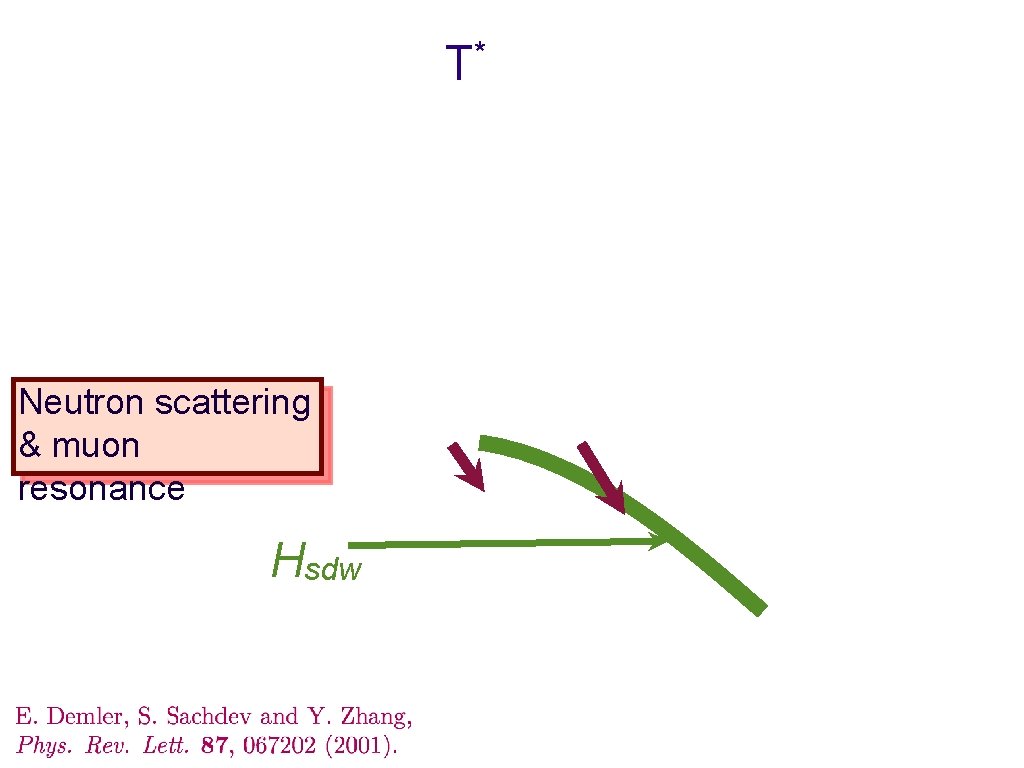 T* Neutron scattering & muon resonance Hsdw 