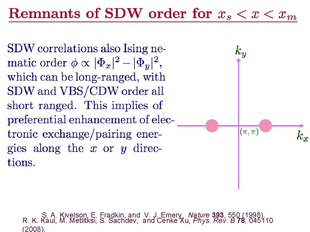 S. A. Kivelson, E. Fradkin, and V. J. Emery, Nature 393, 550 (1998). R.