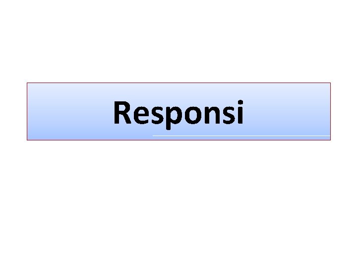 Responsi 