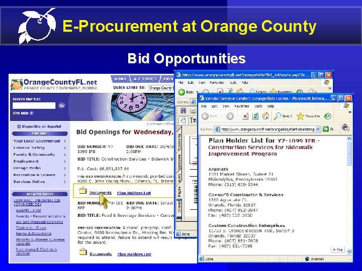 E-Procurement at Orange County Bid Opportunities 15 