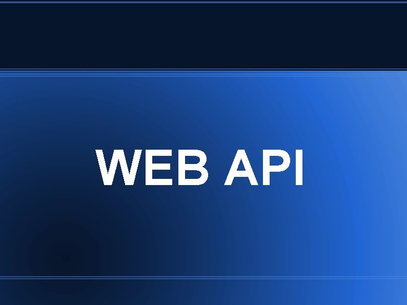 WEB API 