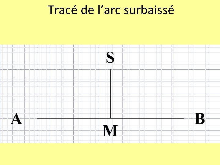 Tracé de l’arc surbaissé 