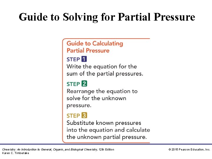 Guide to Solving for Partial Pressure Chemistry: An Introduction to General, Organic, and Biological