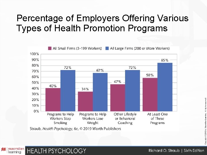 Percentage of Employers Offering Various Types of Health Promotion Programs 