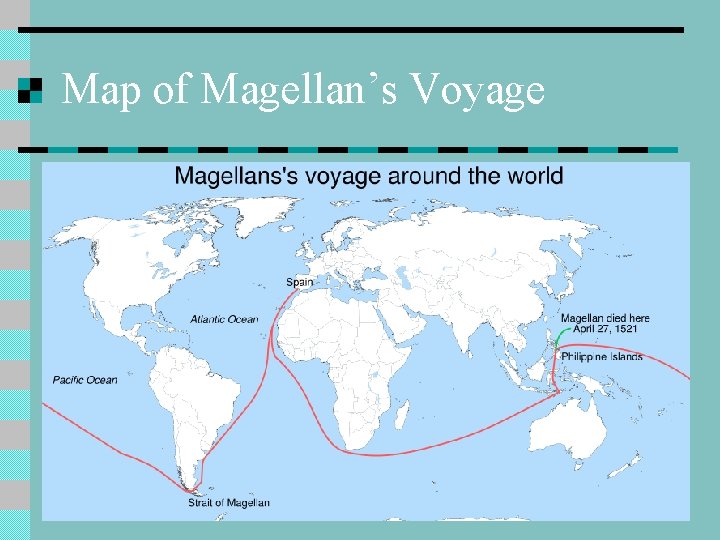 Map of Magellan’s Voyage 