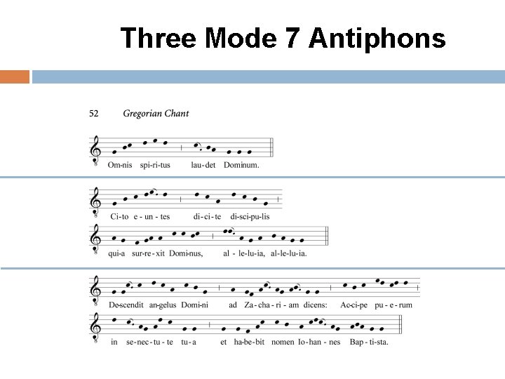 Three Mode 7 Antiphons 