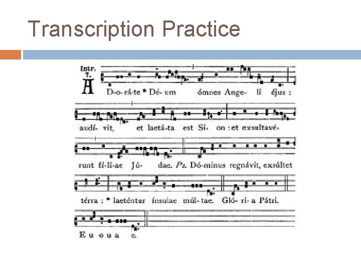 Transcription Practice 