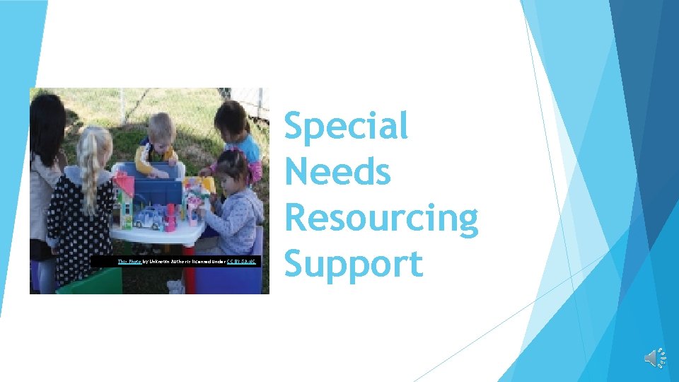 This Photo by Unknown Author is licensed under CC BY-SA-NC Special Needs Resourcing Support