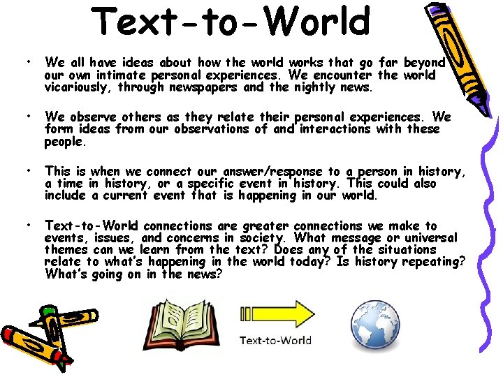 Text-to-World • We all have ideas about how the world works that go far