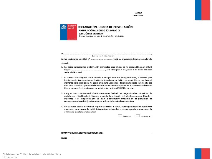 Gobierno de Chile | Ministerio de Vivienda y Urbanismo 