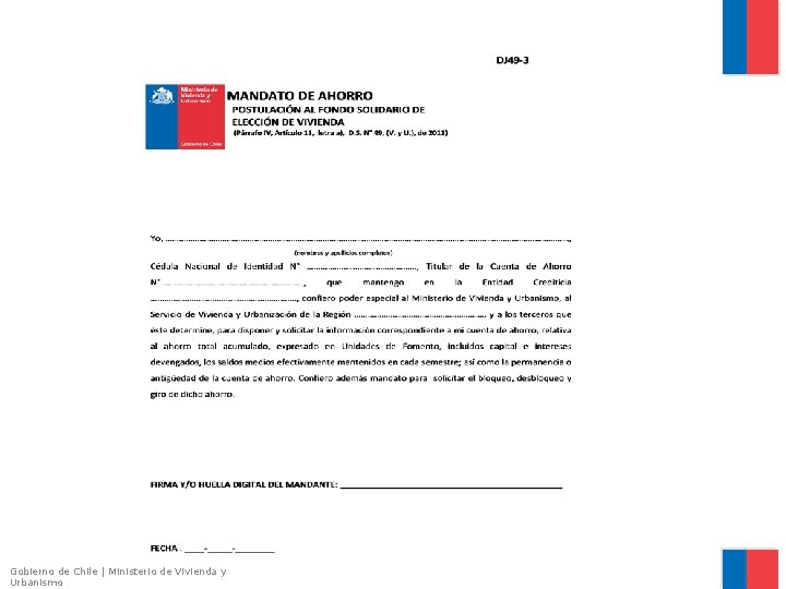 Gobierno de Chile | Ministerio de Vivienda y Urbanismo 