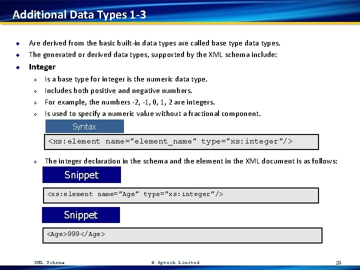 Additional Data Types 1 -3 u Are derived from the basic built-in data types