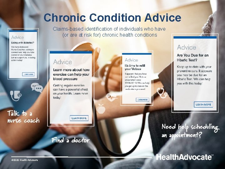 Chronic Condition Advice Claims-based identification of individuals who have (or are at risk for) Chronic Condition Advice Claims-based identification of individuals who have (or are at risk for)