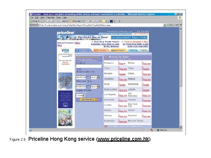 Figure 2. 9 Priceline Hong Kong service (www. priceline. com. hk) 