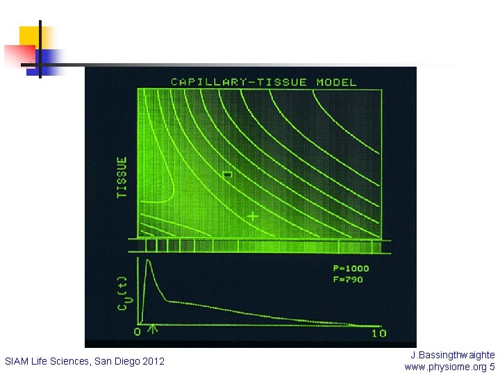 SIAM Life Sciences, San Diego 2012 J. Bassingthwaighte www. physiome. org 5 