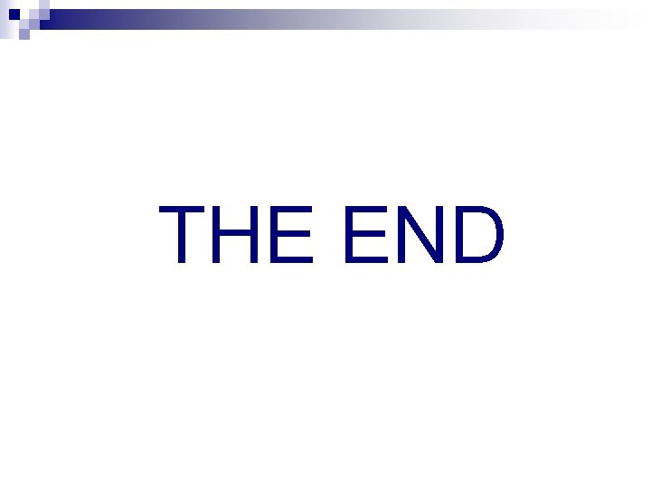 THE END 