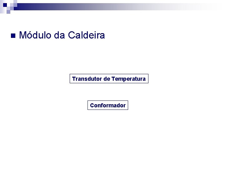 n Módulo da Caldeira Transdutor de Temperatura Conformador 