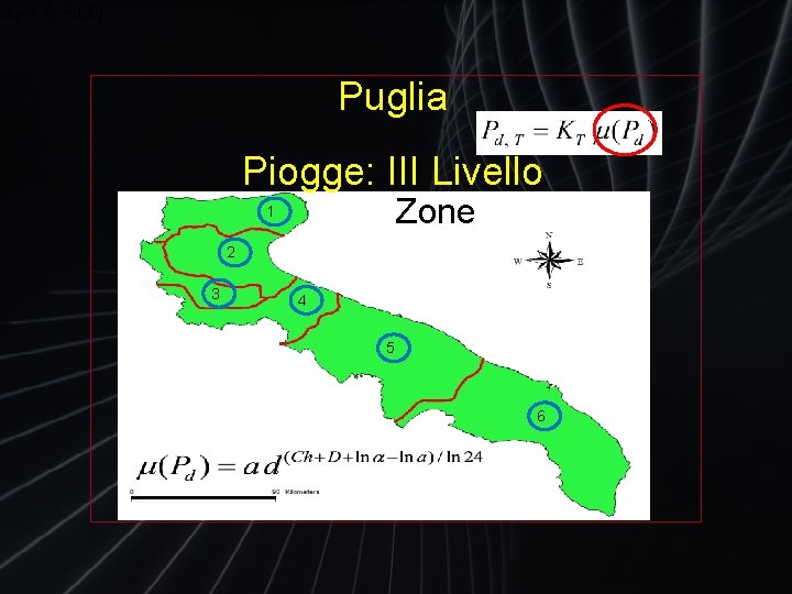 Puglia Piogge: III Livello Zone 1 2 3 4 5 6 