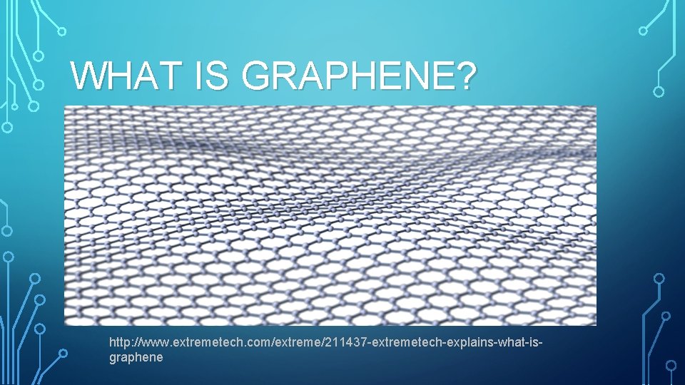 WHAT IS GRAPHENE? http: //www. extremetech. com/extreme/211437 -extremetech-explains-what-isgraphene 