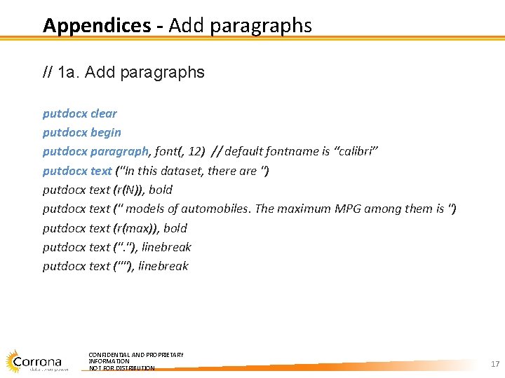 Appendices - Add paragraphs // 1 a. Add paragraphs putdocx clear putdocx begin putdocx Appendices - Add paragraphs // 1 a. Add paragraphs putdocx clear putdocx begin putdocx