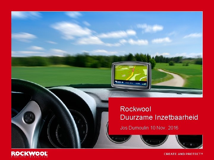 Rockwool Duurzame Inzetbaarheid Jos Dumoulin 10 Nov. 2016 1 