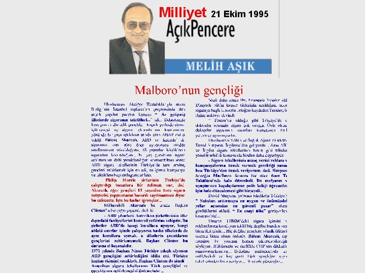 Milliyet 21 Ekim 1995 