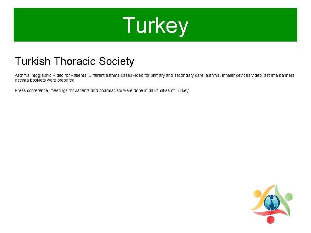 Turkey Turkish Thoracic Society Asthma Infographic Video for Patients, Different asthma cases video for