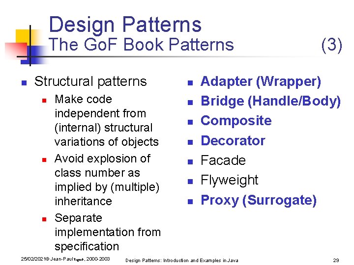 Design Patterns The Go. F Book Patterns n Structural patterns n n n Make Design Patterns The Go. F Book Patterns n Structural patterns n n n Make
