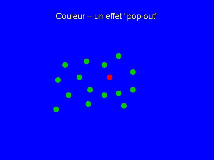 Couleur – un effet “pop-out” 