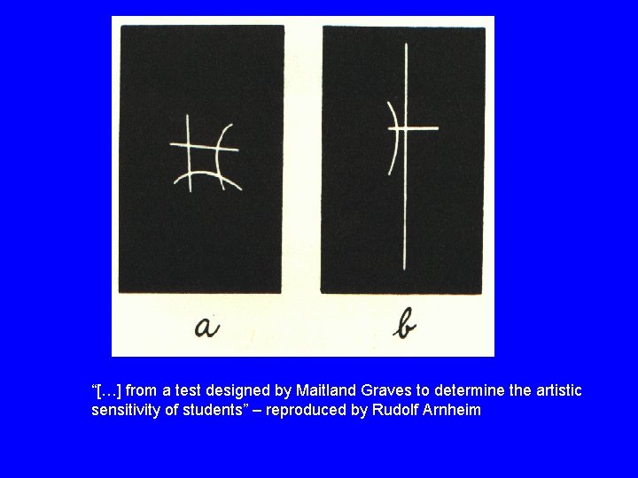 “[…] from a test designed by Maitland Graves to determine the artistic sensitivity of