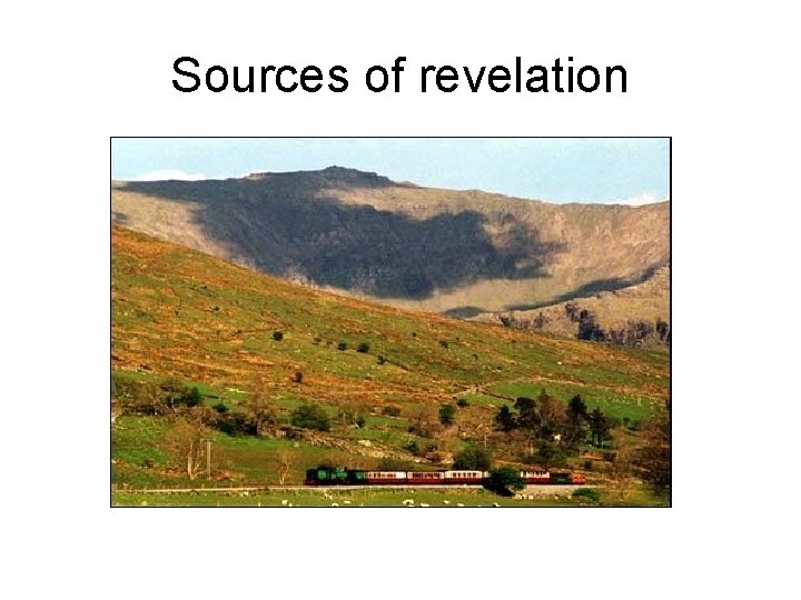Sources of revelation 