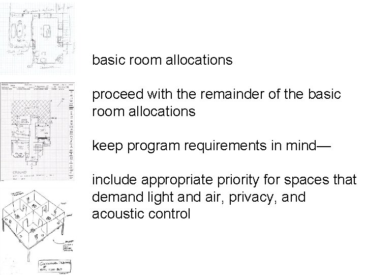 basic room allocations proceed with the remainder of the basic room allocations keep program