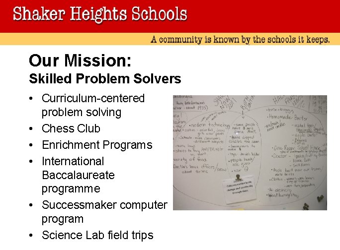 Our Mission: Skilled Problem Solvers • Curriculum-centered problem solving • Chess Club • Enrichment Our Mission: Skilled Problem Solvers • Curriculum-centered problem solving • Chess Club • Enrichment