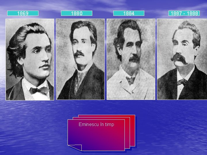 1869 1880 Eminescu în timp 1884 1887 - 1888 