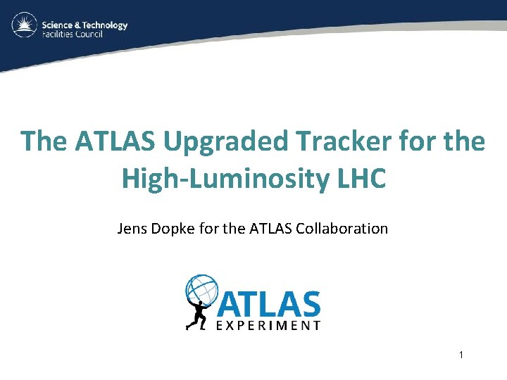 The ATLAS Upgraded Tracker for the High-Luminosity LHC Jens Dopke for the ATLAS Collaboration