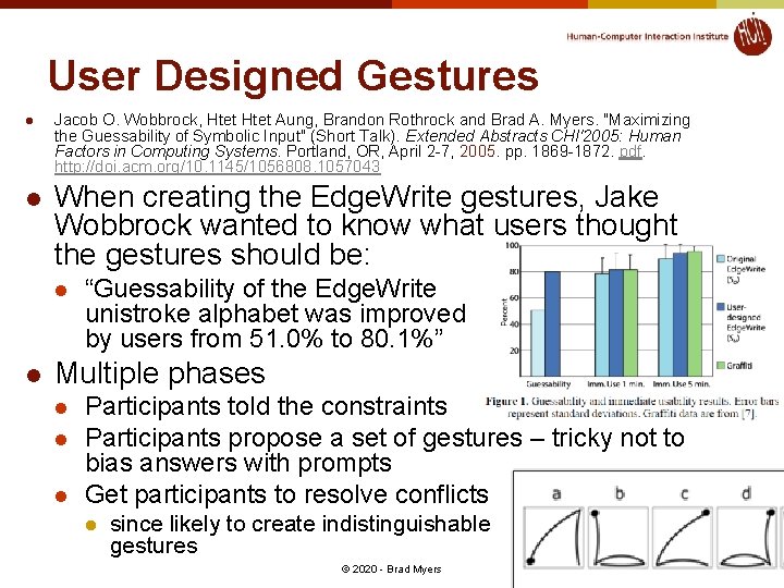 User Designed Gestures l l Jacob O. Wobbrock, Htet Aung, Brandon Rothrock and Brad