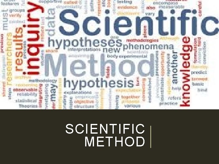 SCIENTIFIC METHOD 