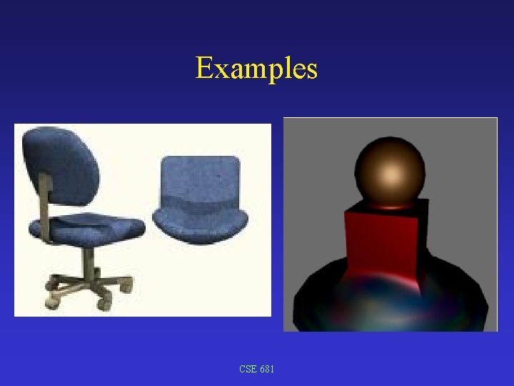 Examples CSE 681 