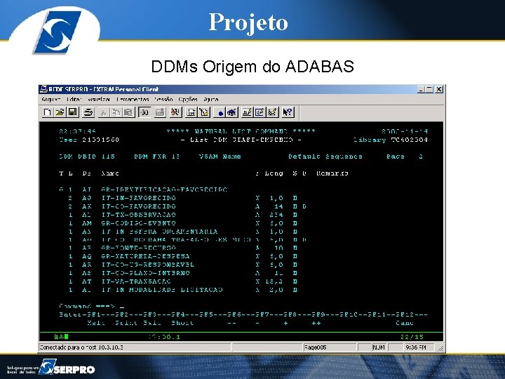 Projeto DDMs Origem do ADABAS 