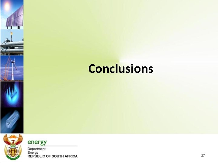 Conclusions 27 Conclusions 27