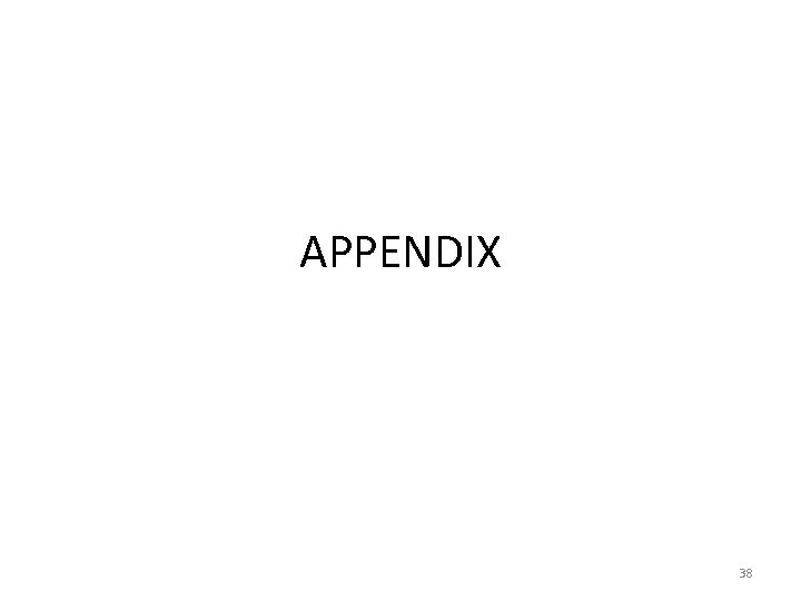 APPENDIX 38 