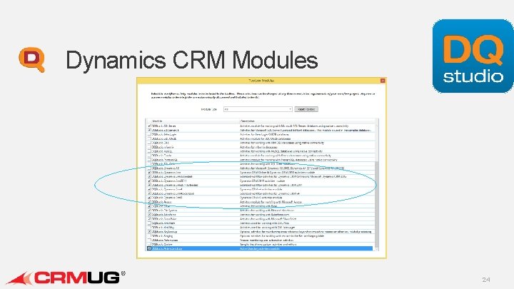 Dynamics CRM Modules 24 